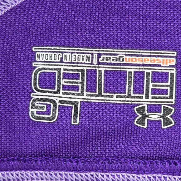 Under Armour Purple Sweatshirt With White Trim Size L - Picture 12 of 13